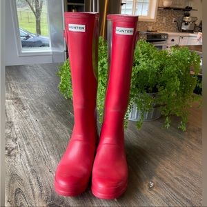 Tall Red Hunter Rainboots